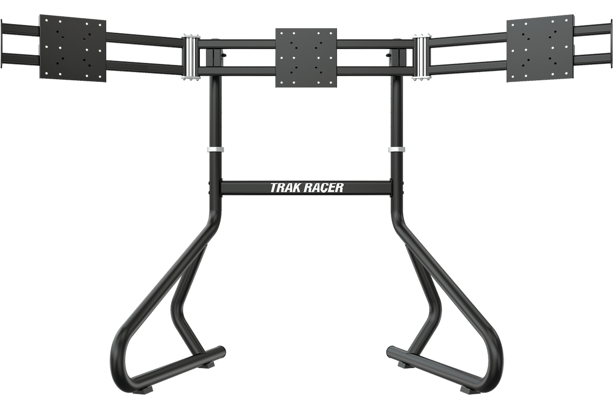Freestanding Triple (3) Monitor Stand – 22" to 32" Displays for Sim Racing, Flight Simulation & Truck Simulators