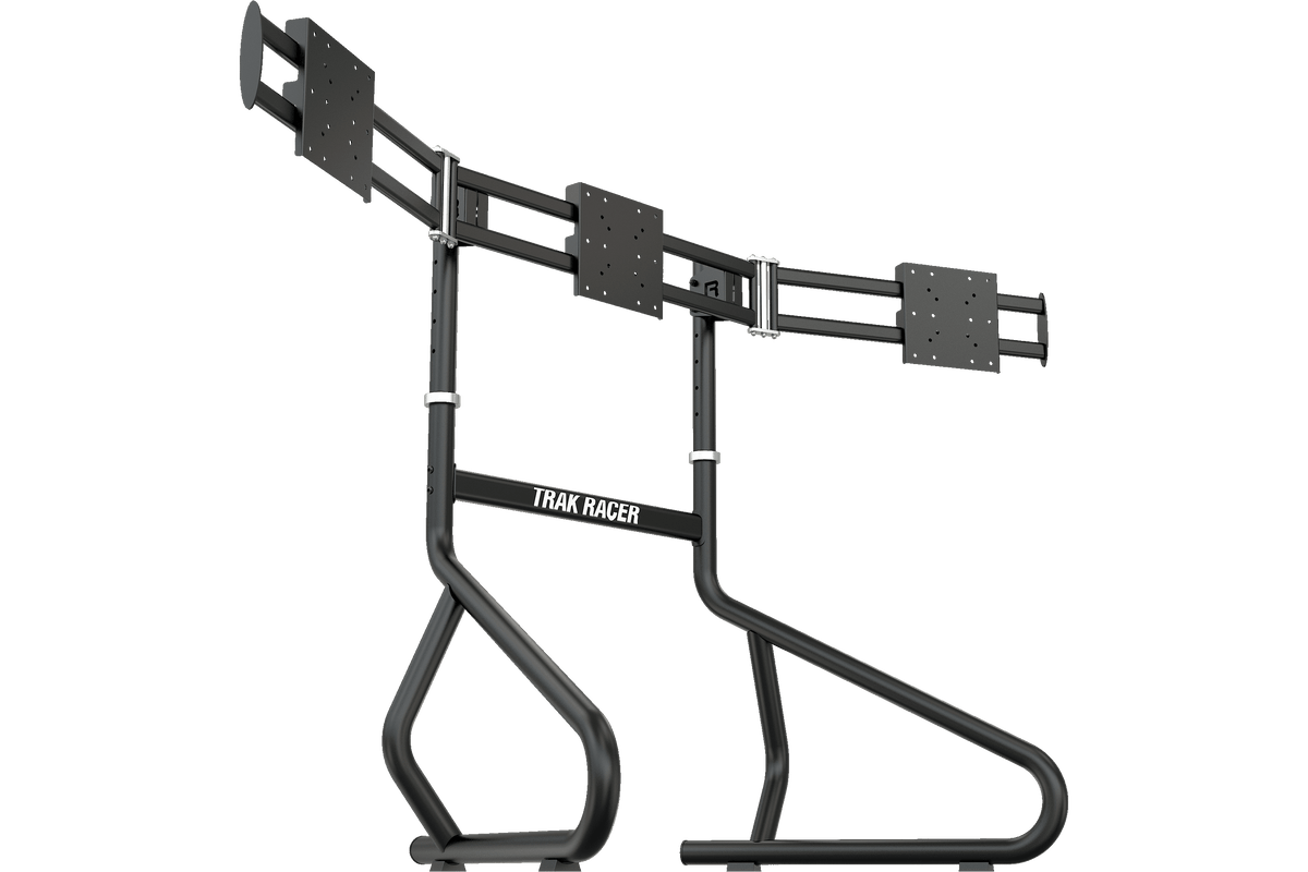 Freestanding Triple (3) Monitor Stand – 22" to 32" Displays for Sim Racing, Flight Simulation & Truck Simulators