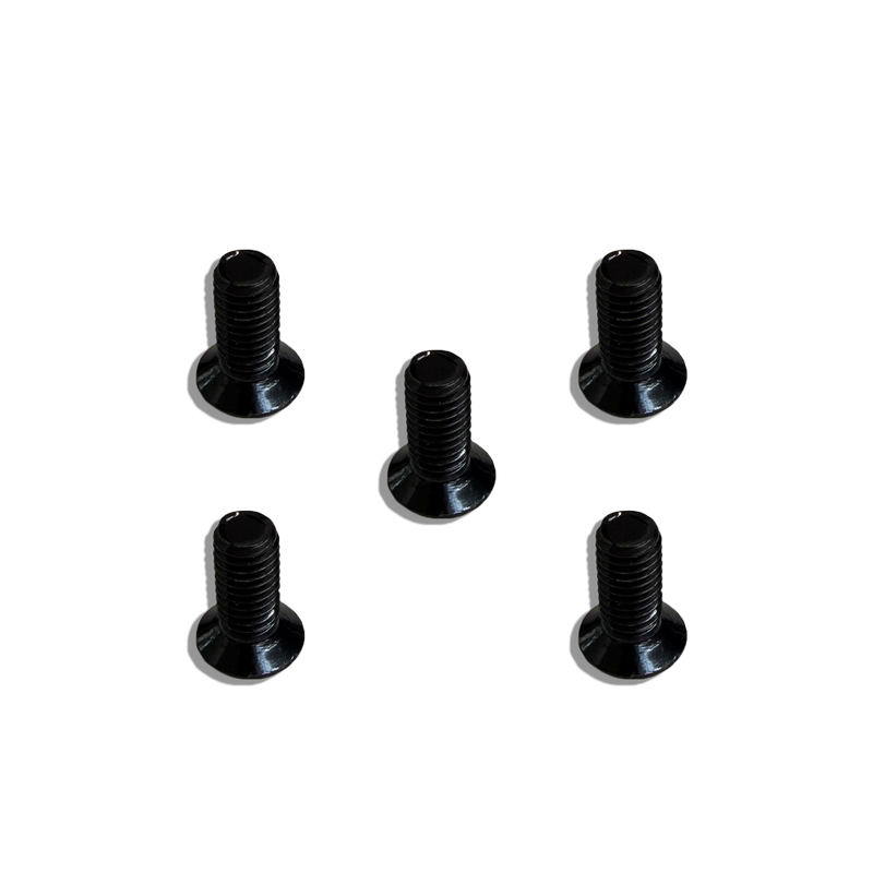 M8 x 20mm Hardened Flat Hex Screws - Pack of 5