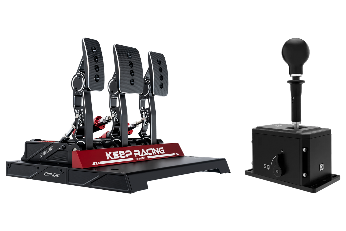 Simagic P1000-3 Pedal Set & DS-8X Shifter Bundle