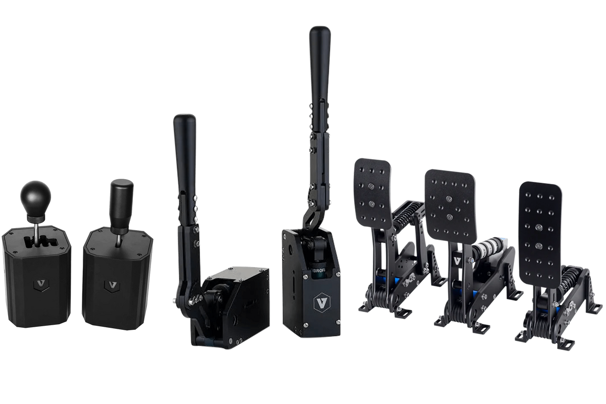 VNM Simulation Complete Control Bundle – Shifter, Handbrake V1.5 & 3-Pedal Set