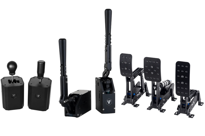 VNM Simulation Complete Control Bundle – Shifter, Handbrake V1.5 & 3-Pedal Set