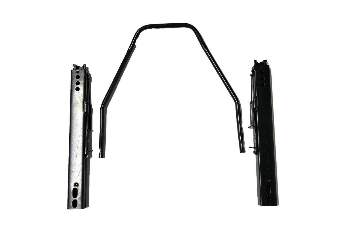 Universal Dual-Lock Seat Slider Kit — 110mm (4.33") Adjustable Seat Rail for Sim Racing