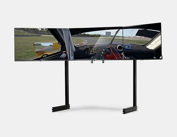 Elite Free Standing Triple Monitor Stand- Black Edition