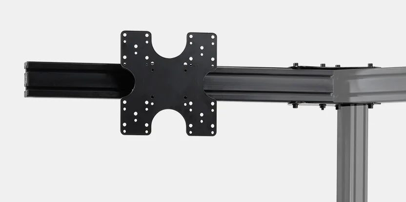ELITE FREESTANDING TRIPLE MONITOR STAND ADD-ON- BLACK EDITION
