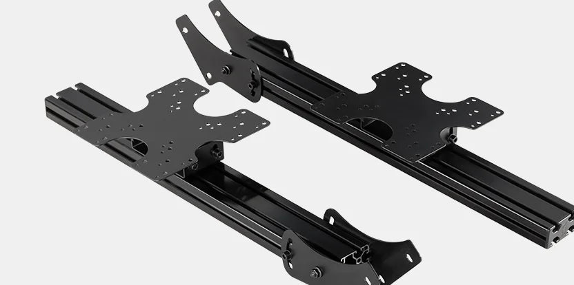 ELITE FREESTANDING TRIPLE MONITOR STAND ADD-ON- BLACK EDITION