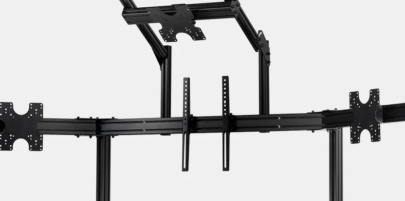 ELITE QUAD MONITOR STAND- BLACK EDITION