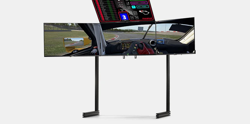 ELITE QUAD MONITOR STAND- BLACK EDITION