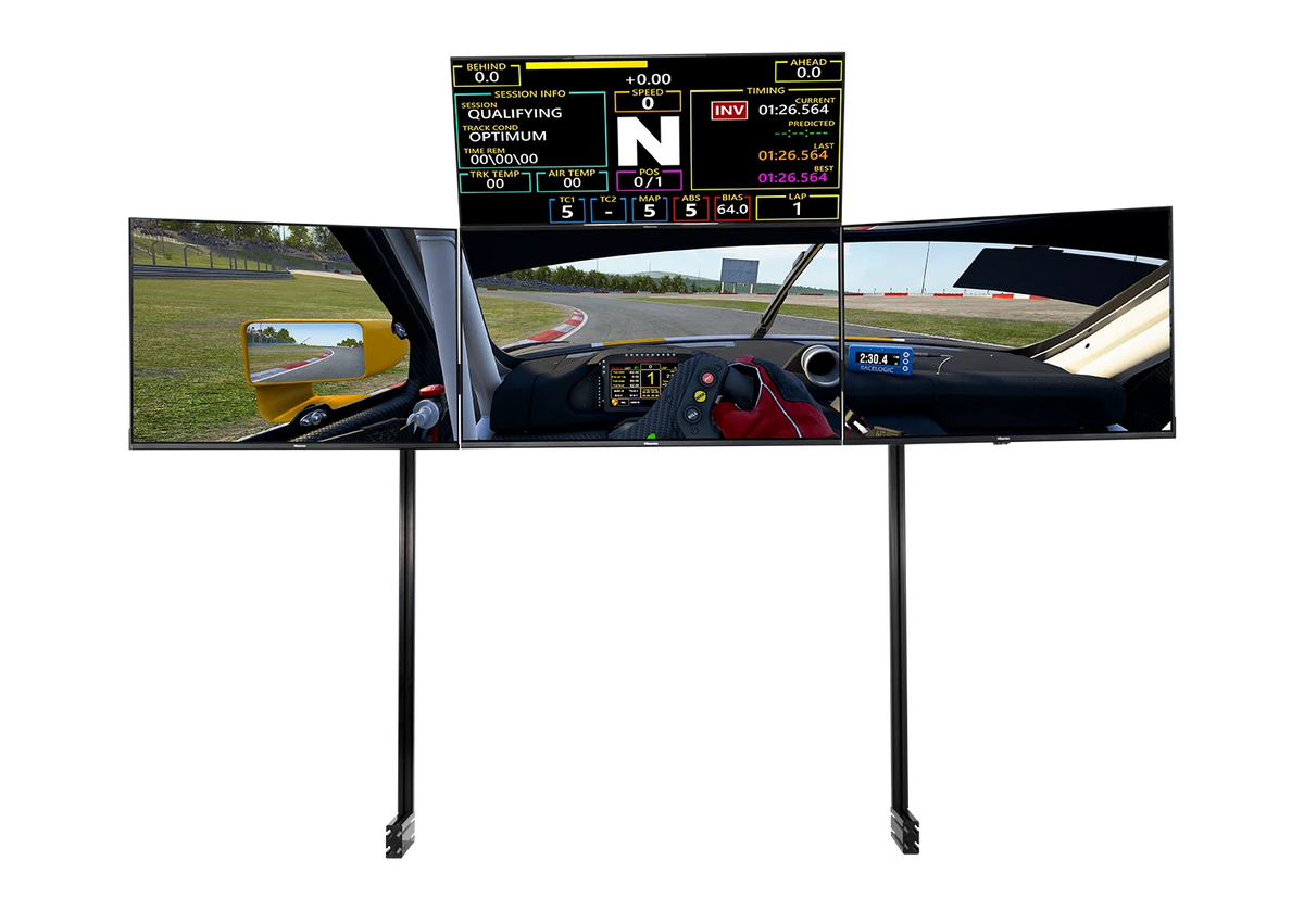 ELITE QUAD MONITOR STAND- BLACK EDITION