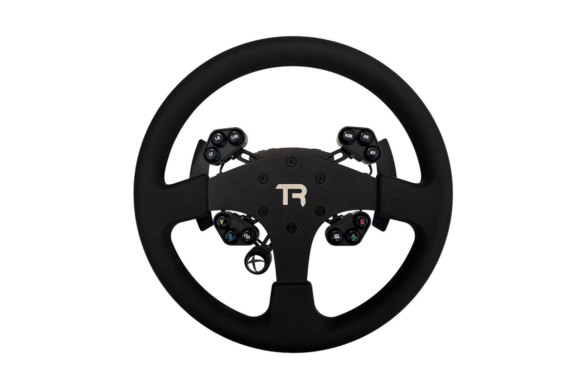 330mm/13" Round Sim Racing Wheel Rim – Aluminium Alloy with Silicone Grip