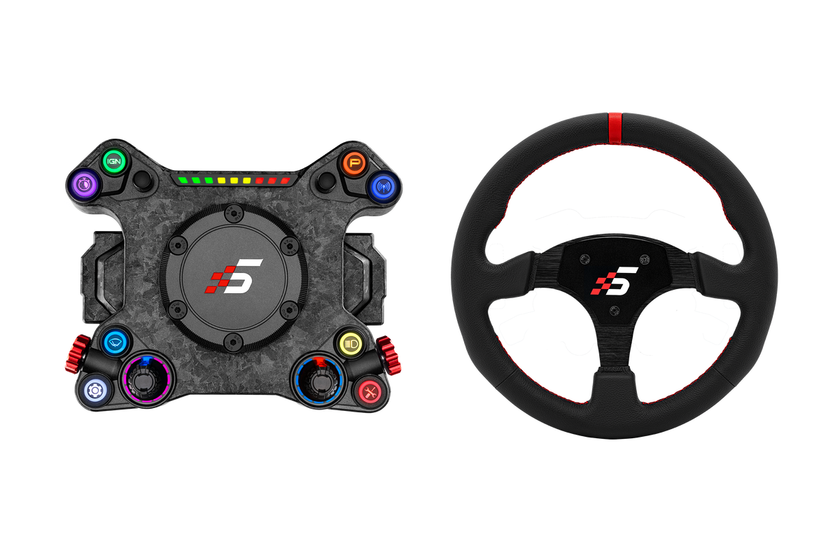 Simagic NEO X Hub with Leather Steering Wheel