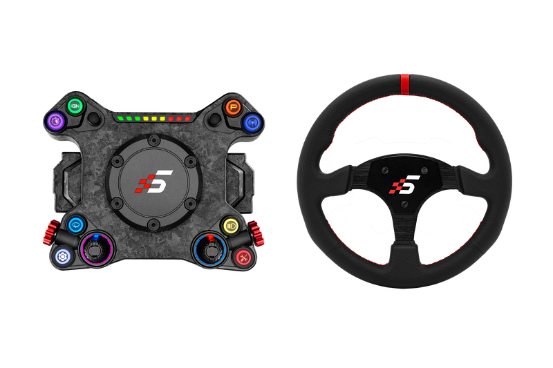 Simagic NEO X Hub with Leather Steering Wheel