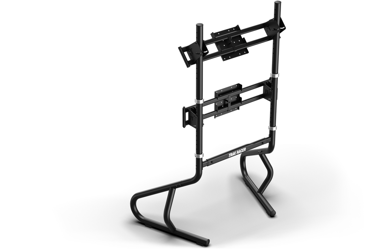 Freestanding Dual (2) Monitor Stand, Upgradeable to Triple – Supports Displays up to 45"
