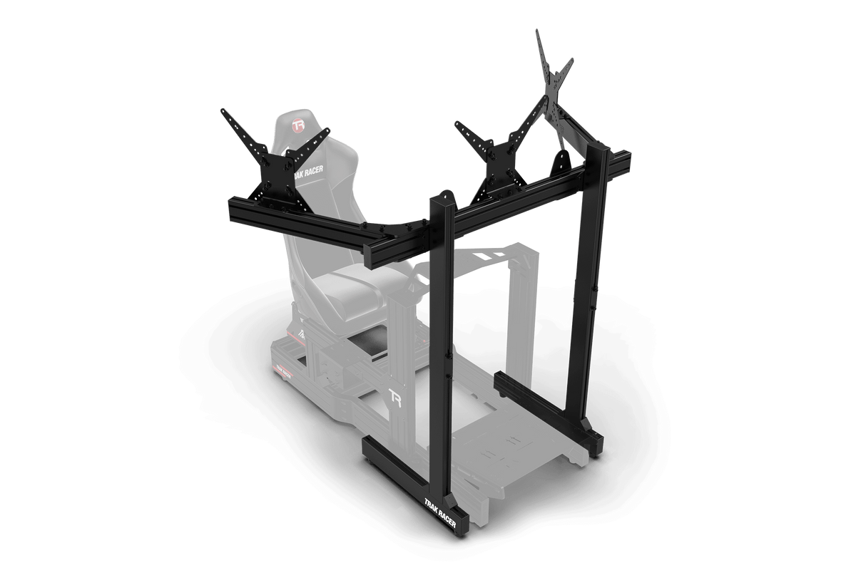 Freestanding Triple (3) Monitor Stand – Up to 45" Displays for Sim Racing, Flight Simulation & Truck Simulators