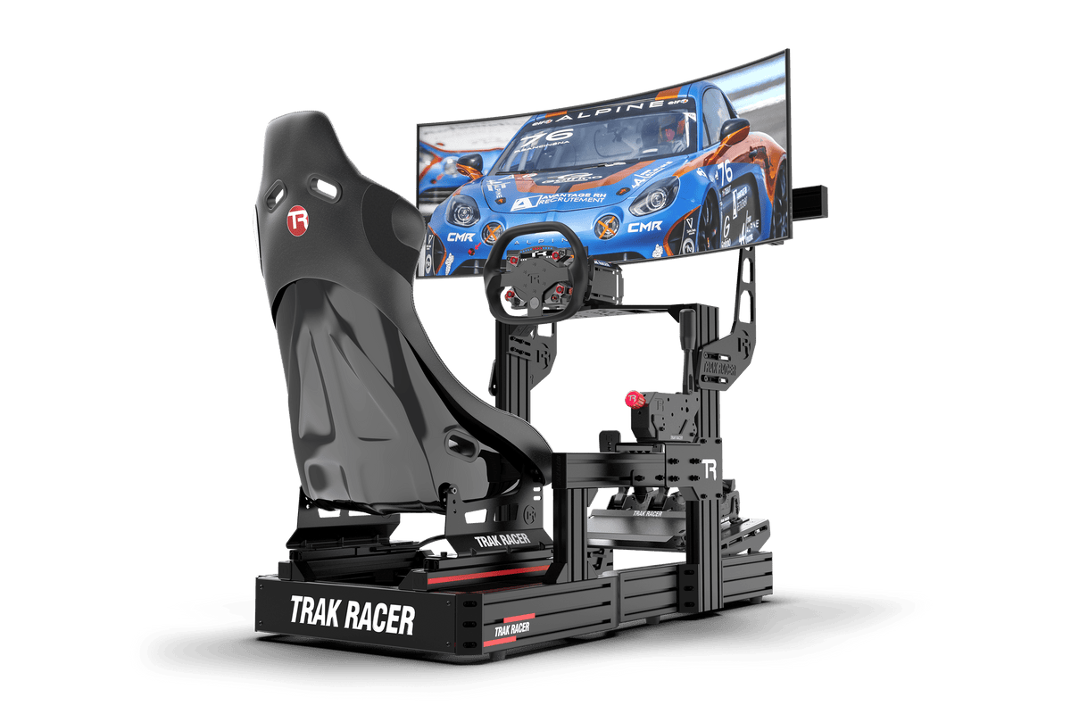 Cockpit-Mounted Single Monitor Stand for Sim Racing and Flight Simulation