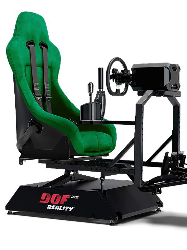 DOF Reality P2e 2-Axis Pro Motion Platform — racing view 1
