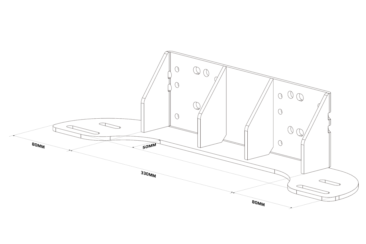 UNIVERSAL QS-BT1 Direct Drive Seat Belt Tensioner Bracket