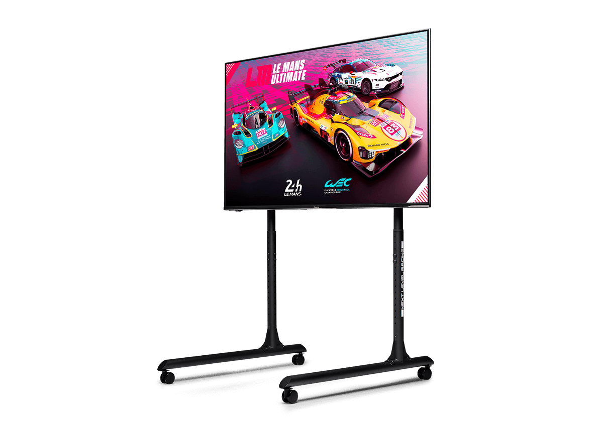Round Tube Freestanding Single Monitor Stand