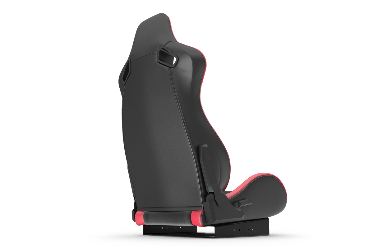 Recliner Sim Racing Seat — Premium Leather/Alcantara-Style Adjustable Seat