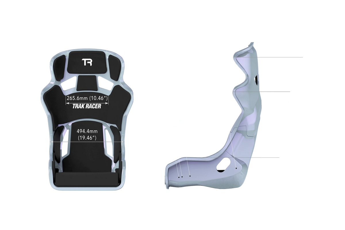 TRS TR Series GT Pro Racing Bucket Seat - Fiberglass Pearlescent Color-Shift Finish