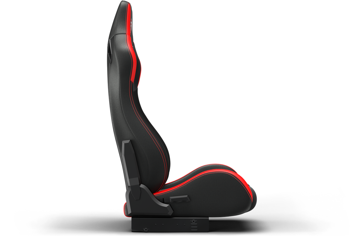 Recliner Sim Racing Seat — Premium Leather/Alcantara-Style Adjustable Seat