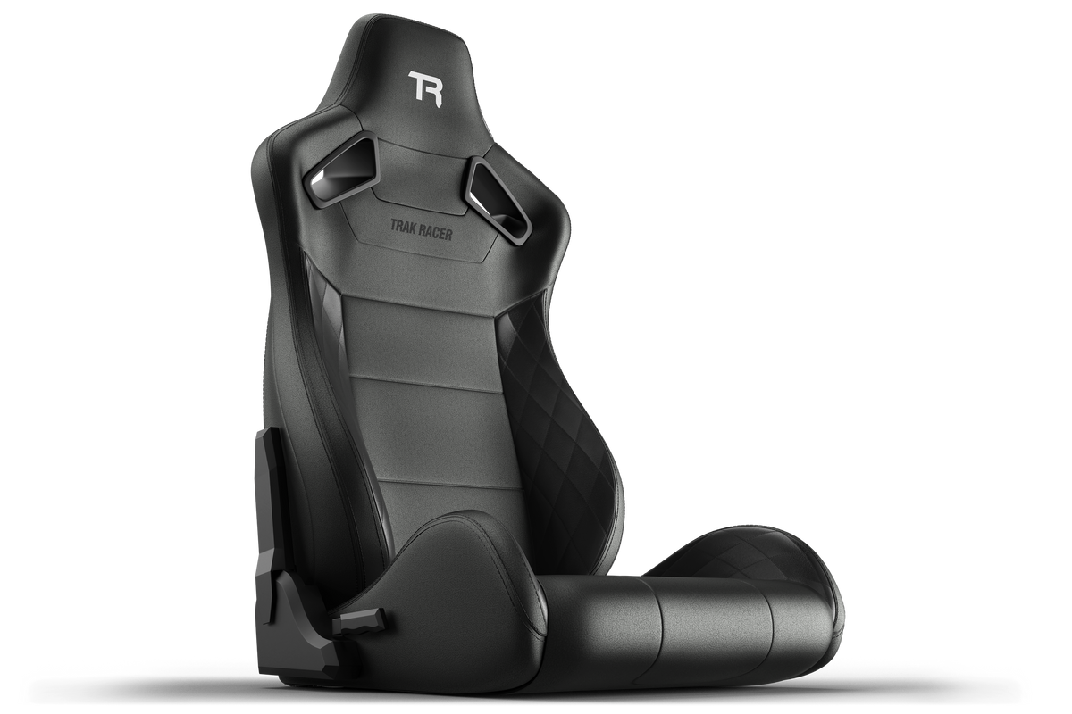 Recliner Sim Racing Seat — Premium Diamond-Stitched Leather-Style Finish