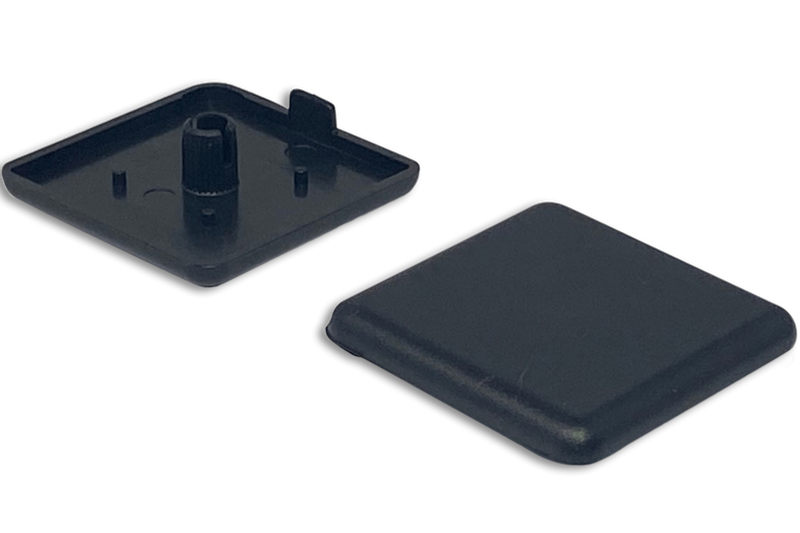 40 X 40mm Plastic Extrusion End Cap - Pack of 2