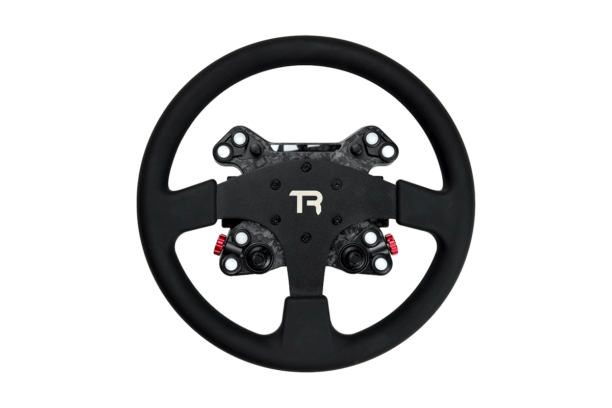 330mm/13" Round Sim Racing Wheel Rim – Aluminium Alloy with Silicone Grip