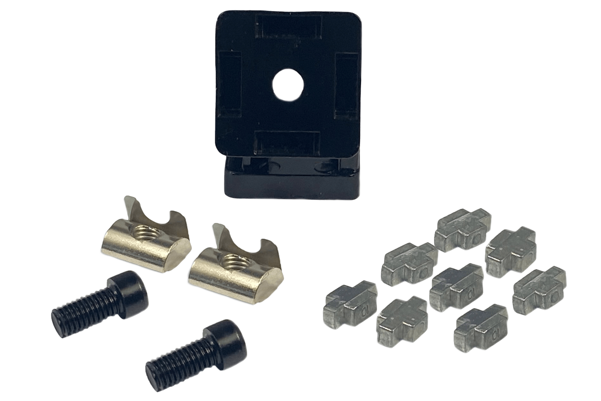 40x40mm (1.57" x 1.57") Flexible Pivot Joint Connector — For 8mm (0.31") Slot Aluminium Extrusion