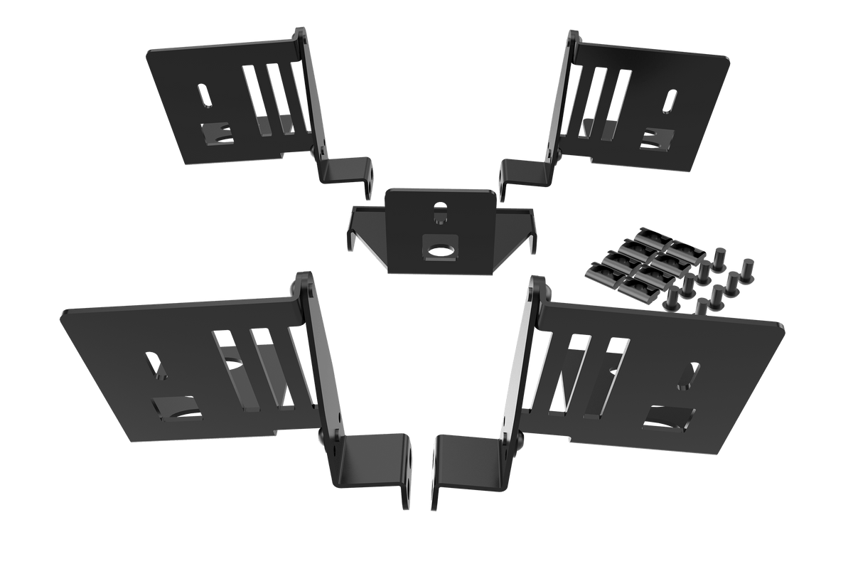 Universal 5-Speaker Mount Kit for Aluminum Extrusion Sim Rigs
