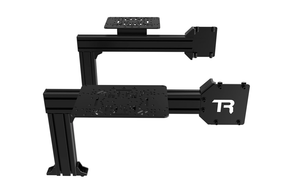 Flight Sim Control Mount Kit – 2 Side Supports, 200mm, for Aluminium Cockpits
