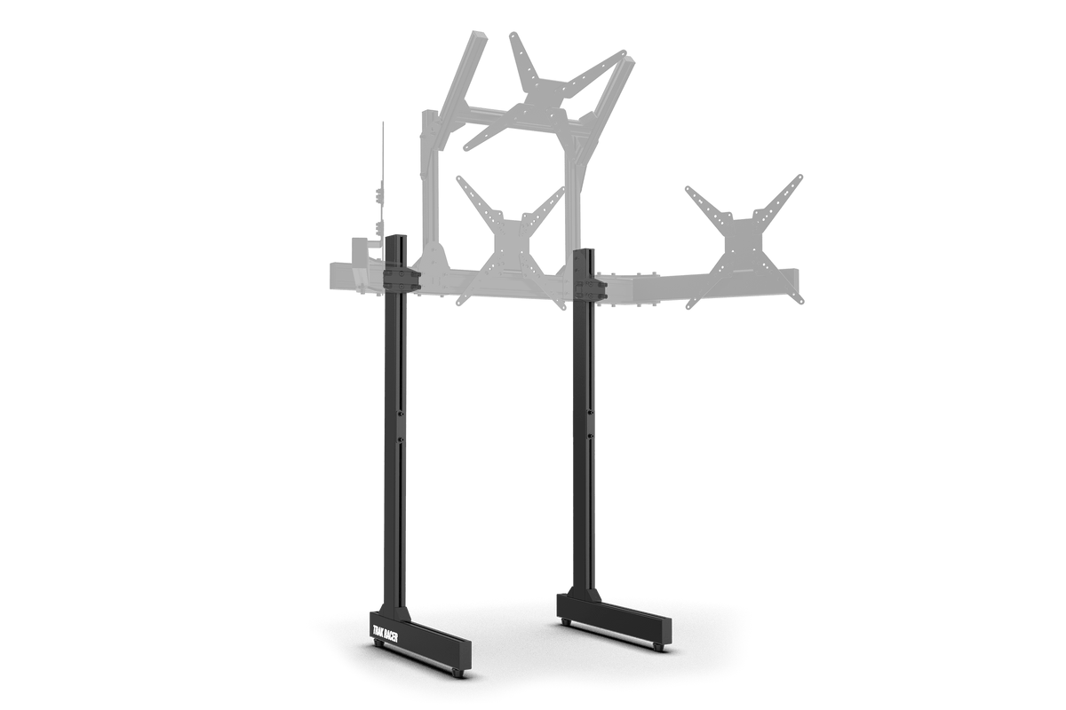 Freestanding Monitor Stand Leg Support Kit with Rubber Floor Protectors