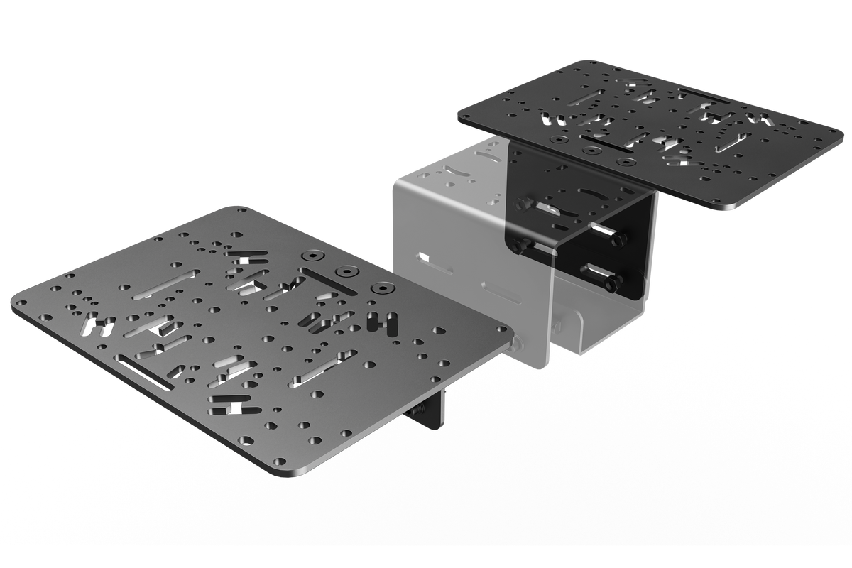 HOTAS Flight Sim Mounts for Aluminum Extrusion Simulators – Left and Right Side
