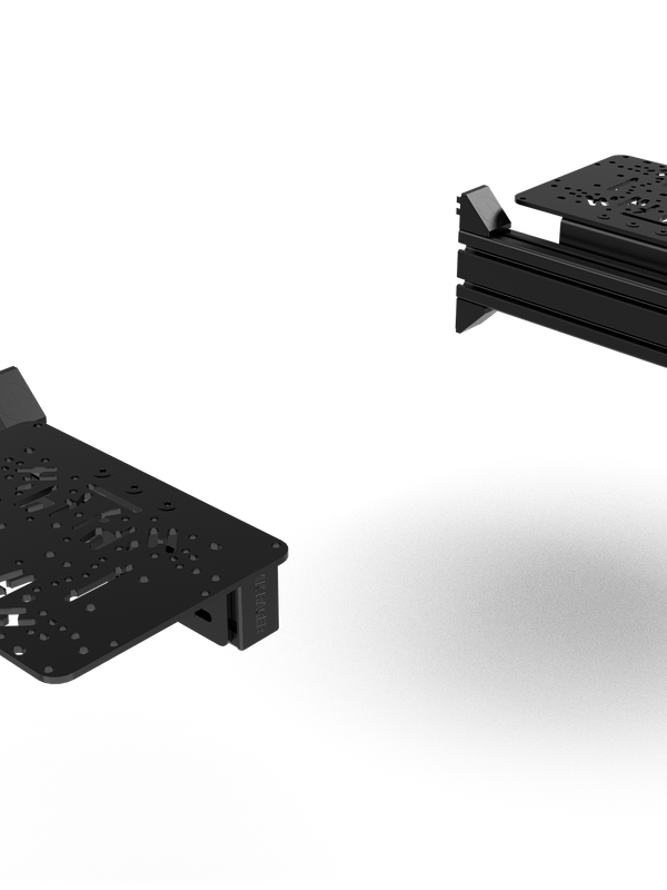 Flight Sim Control Mounts with 2 Side Supports for all Aluminum Cockpits