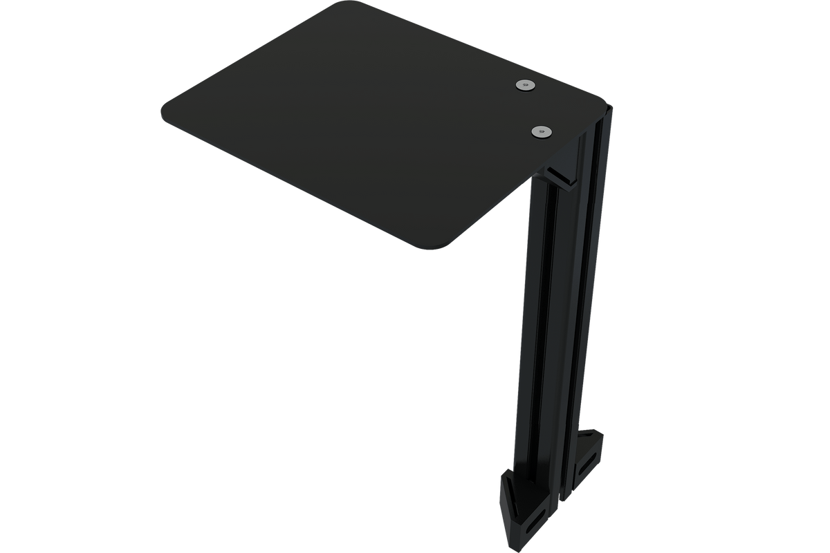 Universal Computer Mouse Shelf with Mounting Hardware for Aluminum Extrusion Cockpits