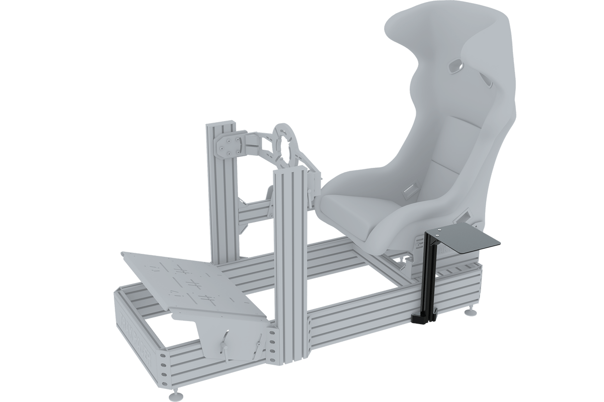 Universal Computer Mouse Shelf with Mounting Hardware for Aluminum Extrusion Cockpits