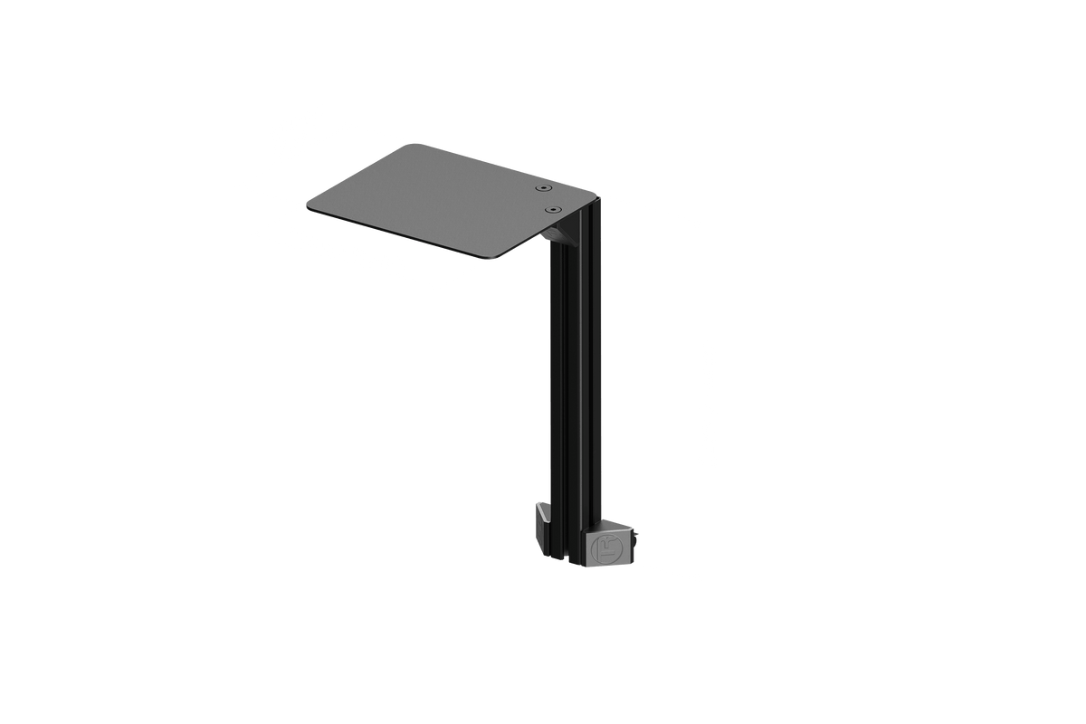 Universal Computer Mouse Shelf with Mounting Hardware for Aluminum Extrusion Cockpits