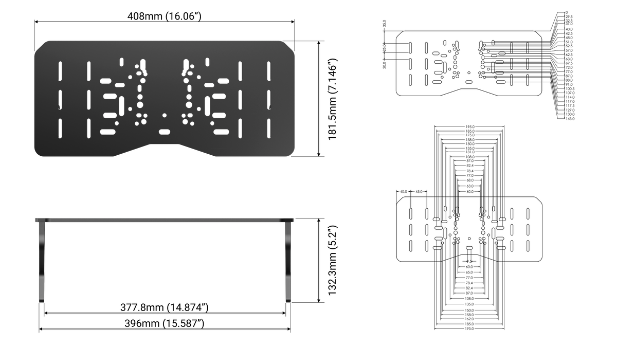 TR-One Wheel Mount Plate for TRX Racing Simulators