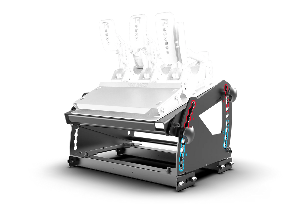 Tool-Free Pedal Mount System for Formula & GT Hybrid Pedals (Extrusion Rigs)