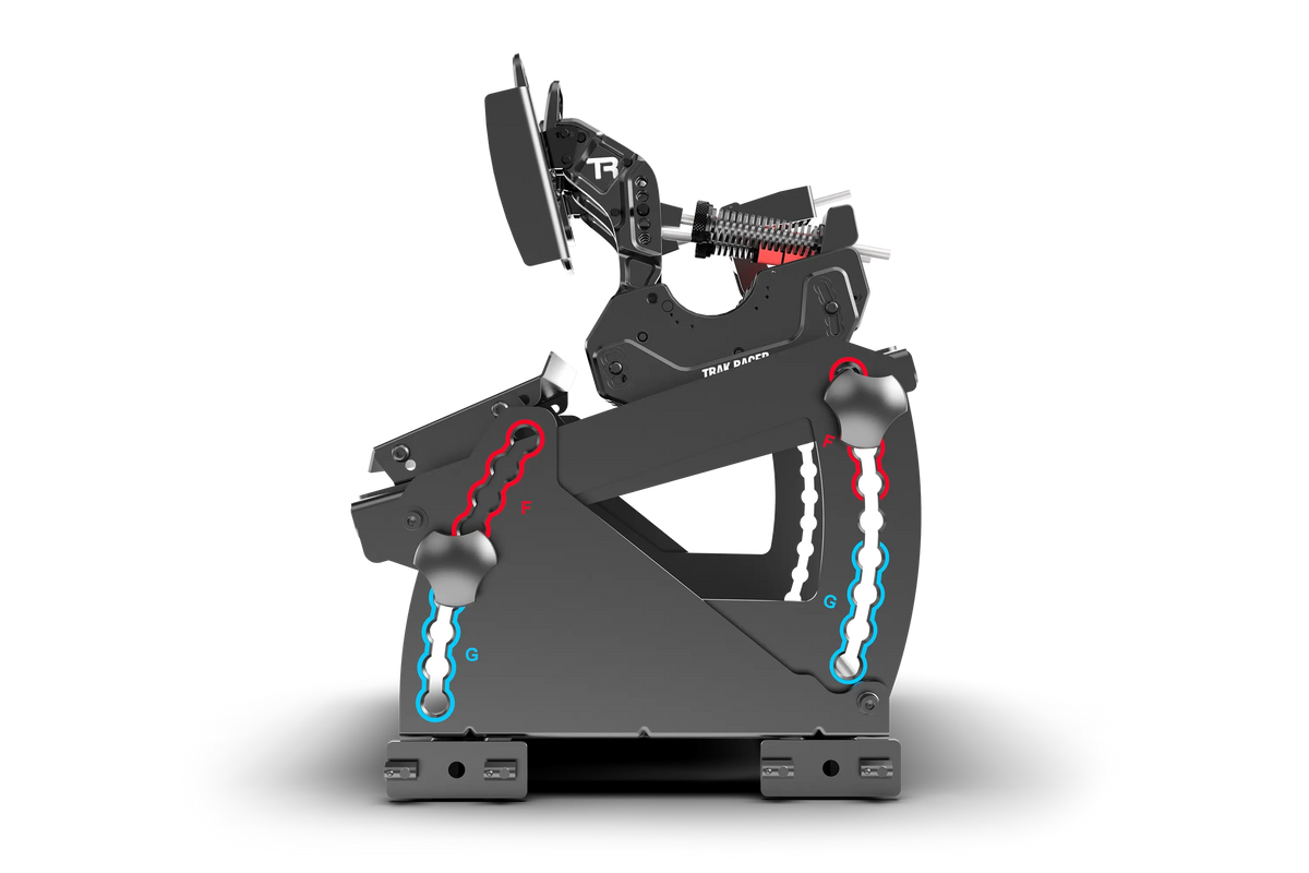 Tool-Free Pedal Mount System for Formula & GT Hybrid Pedals (Extrusion Rigs)