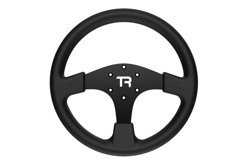 330mm/13" Round Sim Racing Wheel Rim – Aluminium Alloy with Silicone Grip