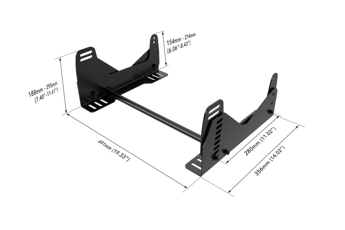 Adjustable Side-Mount Seat Bracket for Bucket Seats – Formula and GT Position