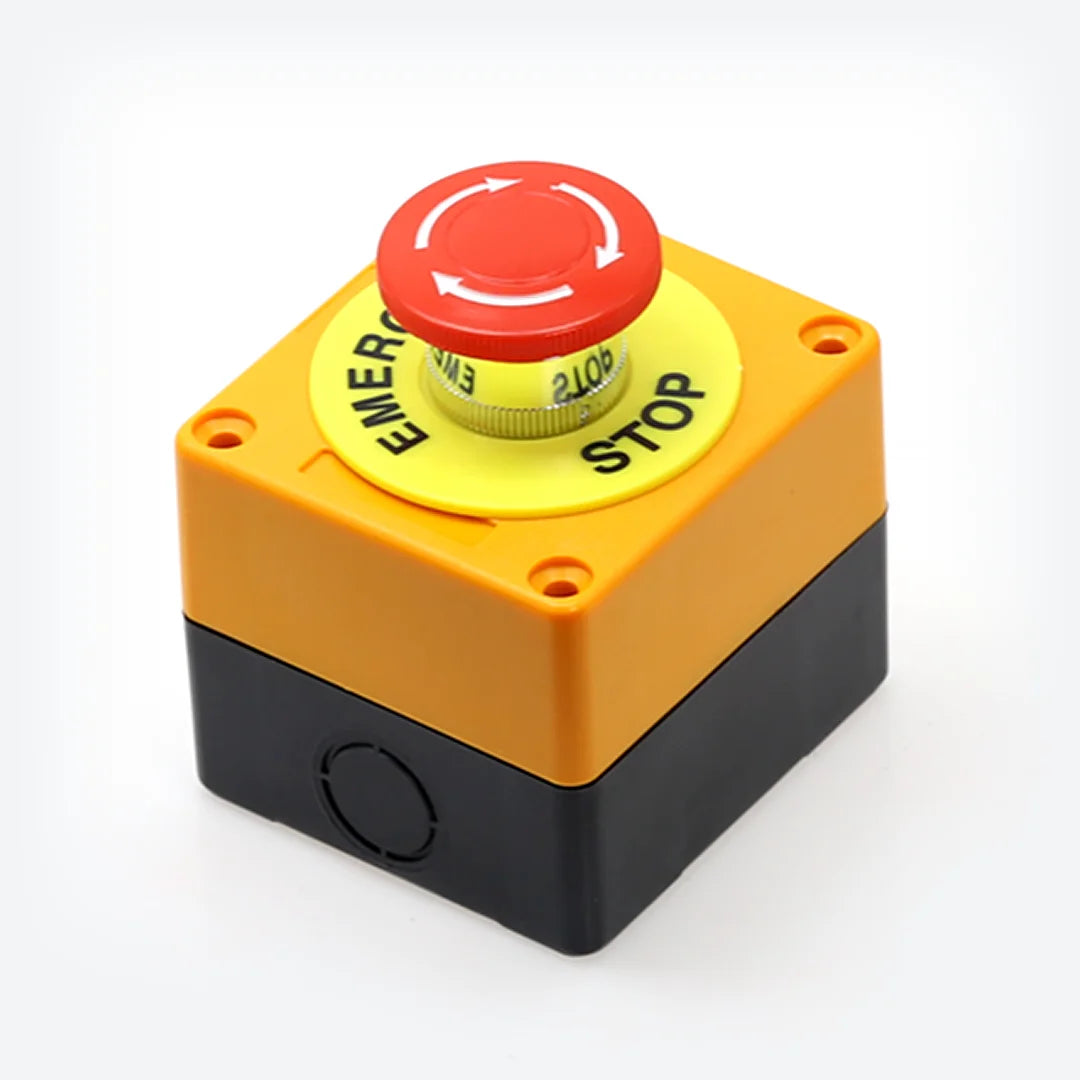 DOF Reality eBrake Stop Button (S) - button housing close-up