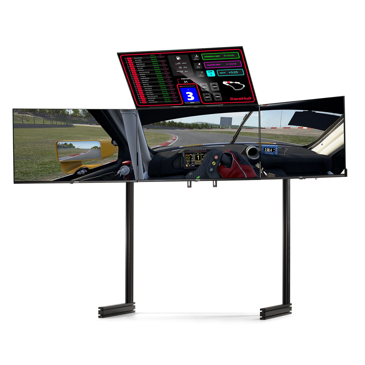 Elite Quad Monitor Stand- Black Edition