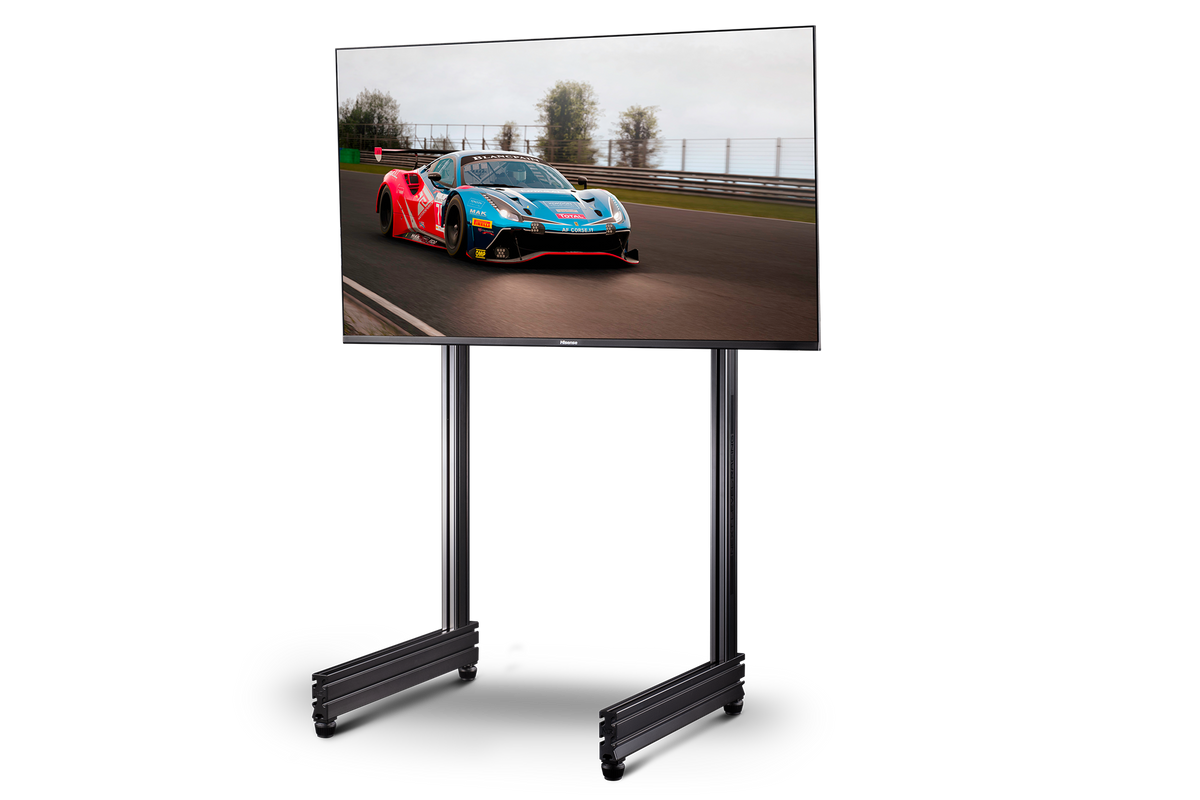 Elite Freestanding Single Monitor Stand Carbon Grey