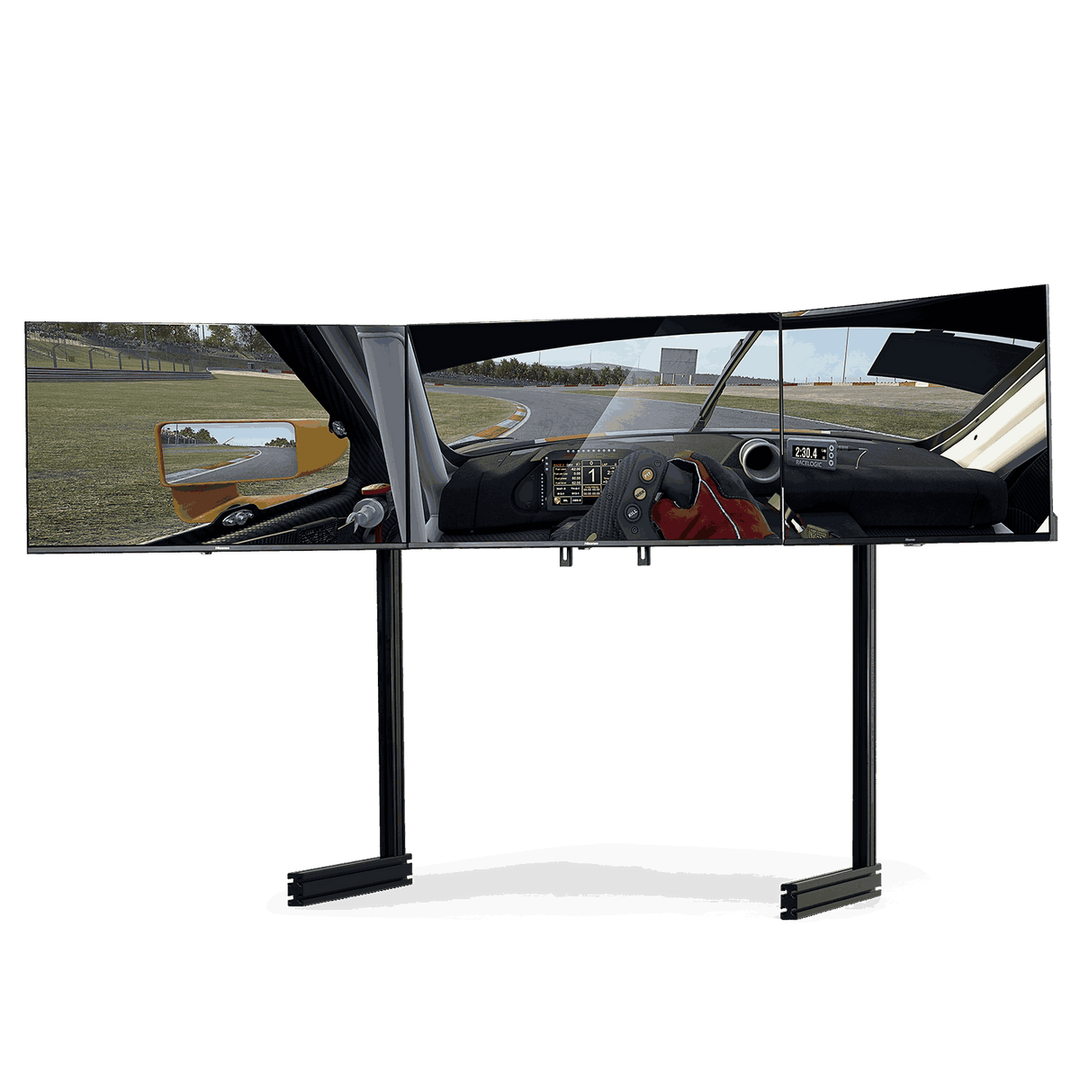 Elite Free Standing Triple Monitor Stand- Black Edition