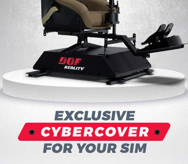 DOF Reality Metal Cyber Cover for 4 DOFs (T2) - animated view