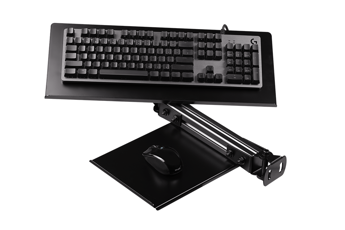 F-GT Elite Keyboard &amp; Mouse Tray Carbon Grey