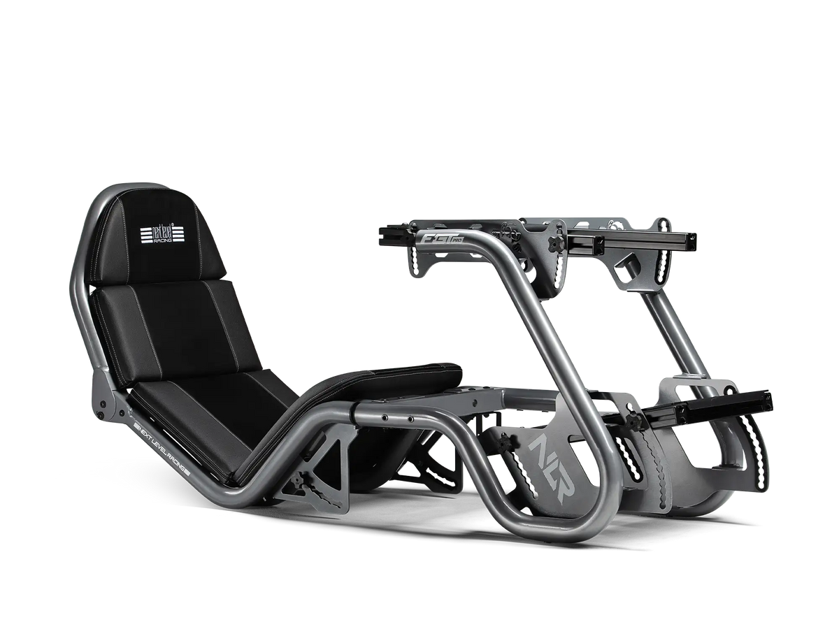 F-GT Pro Formula and GT Racing Simulator Cockpit – Grey Edition