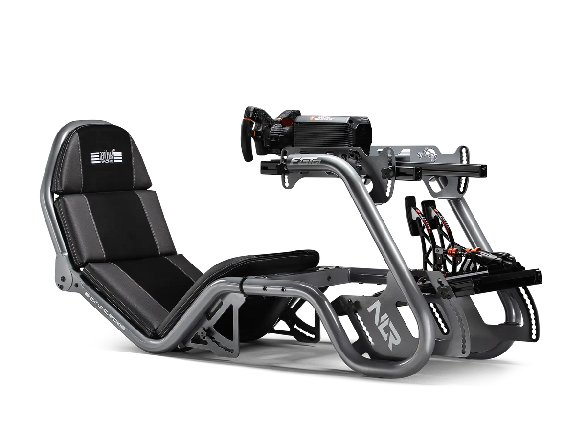 F-GT Pro Formula and GT Racing Simulator Cockpit – Grey Edition